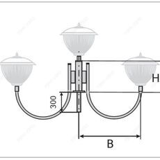 Кронштейн торшерный трехрожковый К31-0,7-0,9-1-5 - Опоры и металлоконструкции
