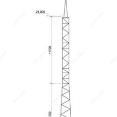 Молниеотвод МС-26,2 (серия 3.407-108) - Опоры и металлоконструкции