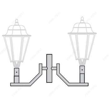 Кронштейн торшерный двухрожковый К94-0,5…0,6-0,3-1-0 - Опоры и металлоконструкции